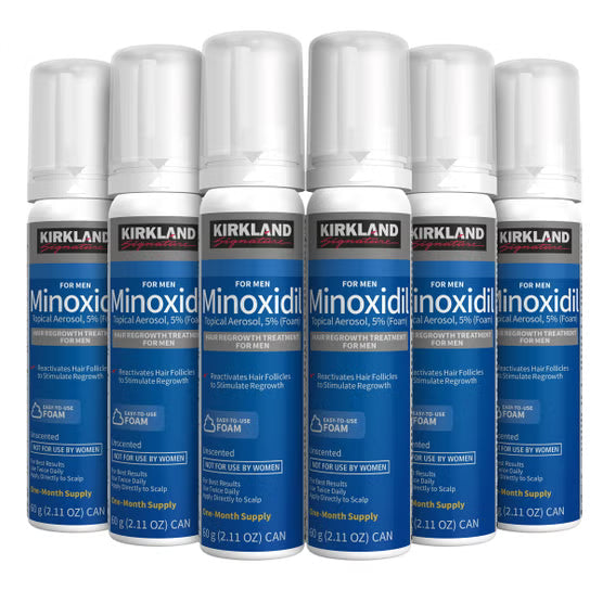 Kirkland Signature Hair Regrowth Treatment Minoxidil Foam for Men, 2.11 oz, 1-Pack