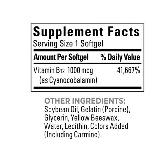 Nature Made Vitamin B12 1000 mcg., 400 Softgels