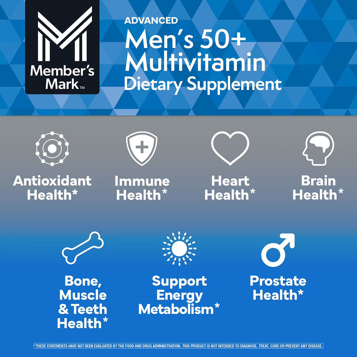 Member's Mark Advanced Men's 50+ Multivitamin Tablets, 275 ct.