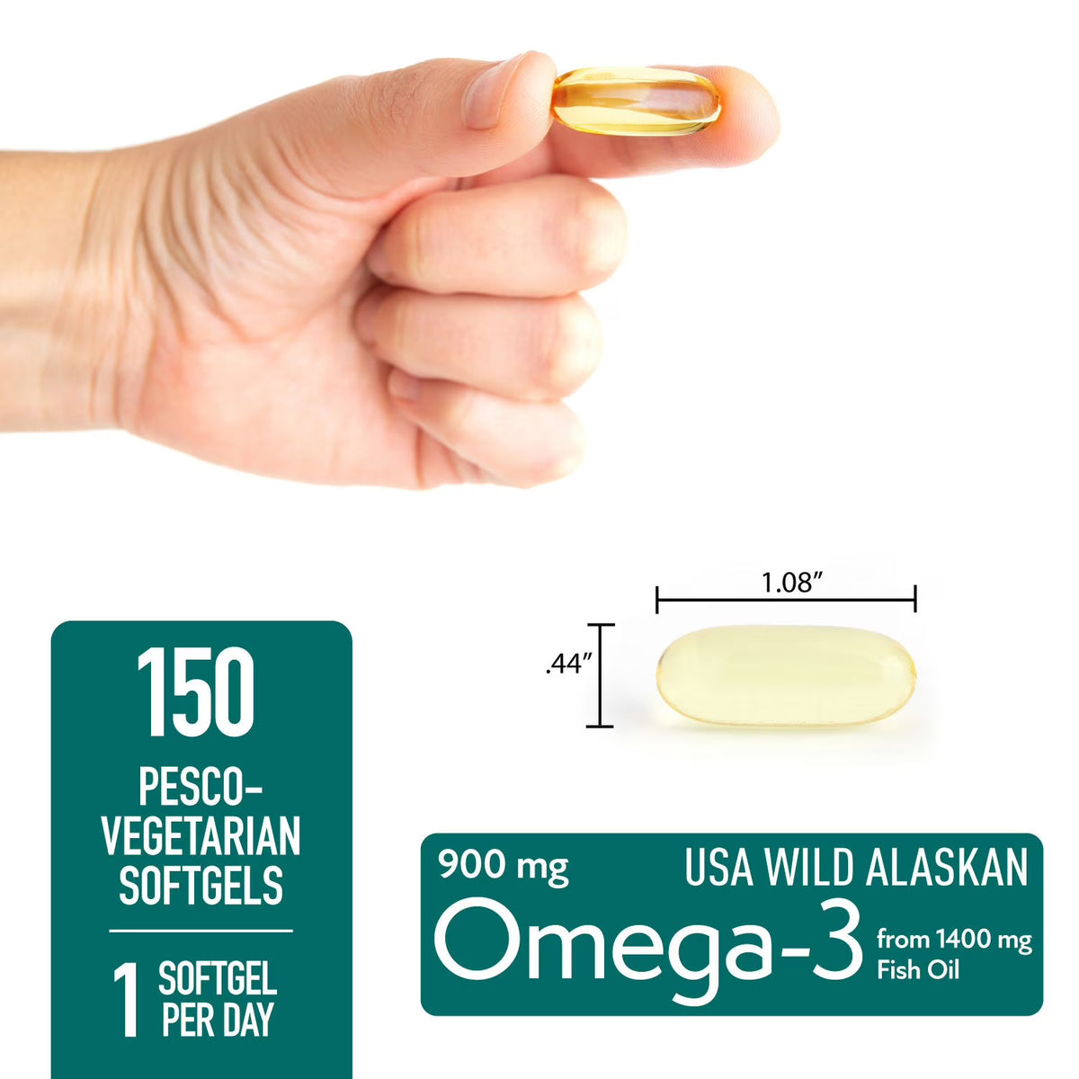 Member's Mark 900 mg Omega-3 from Fish Oil Softgels, 150 ct.