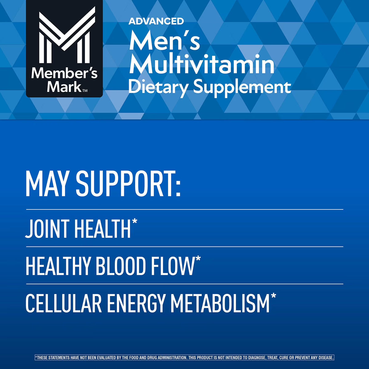 Member's Mark Advanced Men's Multivitamin Tablets, 275 ct.