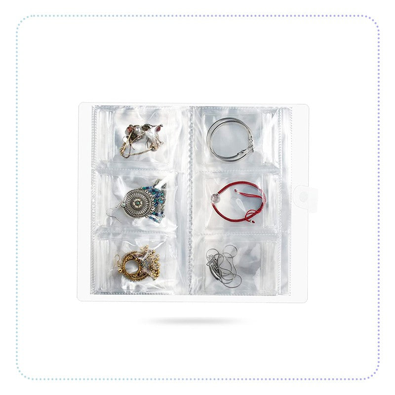 Transparent Jewelry Storage Book-ဖန်စီထည့် လက်ကိုင်စာအုပ်