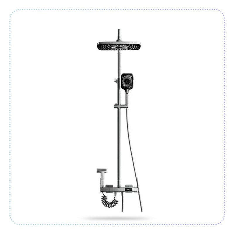 Mixer Tap Shower System Set- ခေါင်း 3 ခေါင်းပါ ရေချိုးရေပန်း