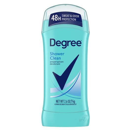 Degree Antiperspirant Deodorant, Shower Clean, 2.6 oz., 1-Pack