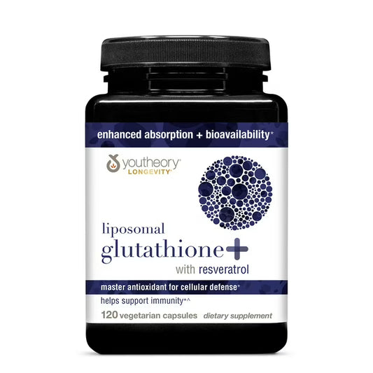 Youtheory Liposomal Glutathione+ with Resveratrol Capsules, 120 ct.