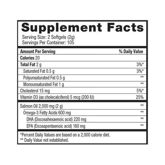 Pure Alaska Omega Wild Salmon Oil 1000 mg, 210 Softgels