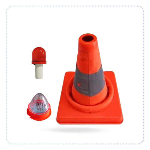 Collapsible Traffic Cone-ရောင်ပြန် လမ်းတားတုံး