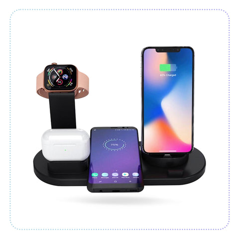 New three-in-one wireless charger-ကြိုးမဲ့ အစုံအားသွင်းပလပ်ခုံ