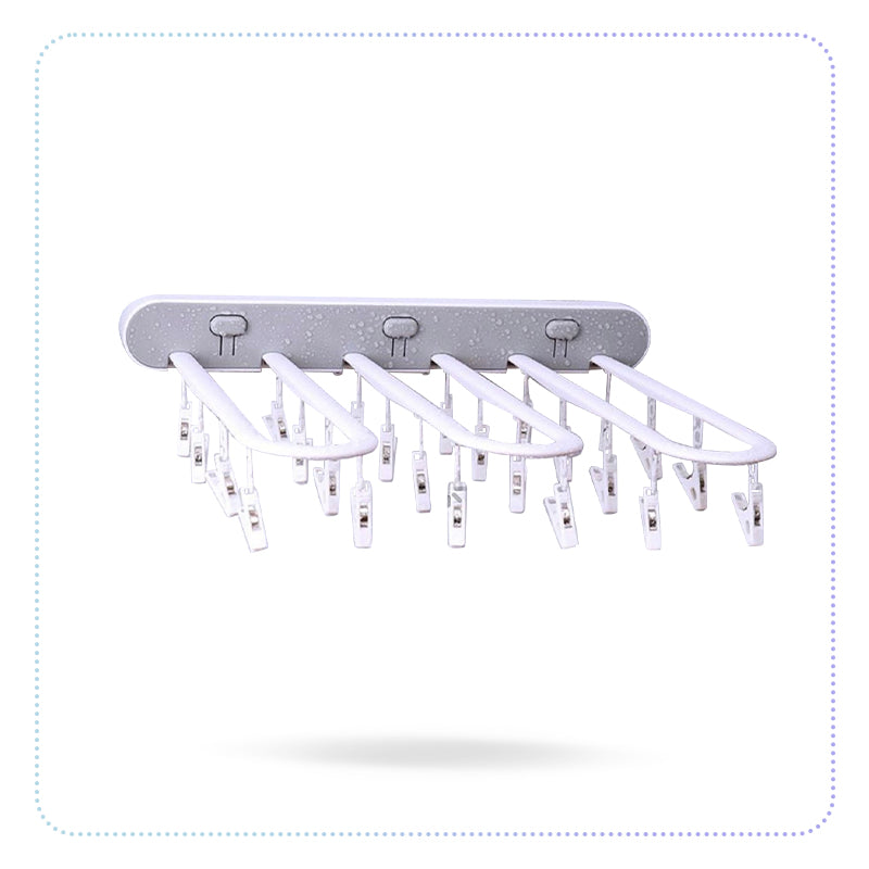 Heavy Duty Drip Drying Clips Rack-နံရံကပ် ကလစ်စင်