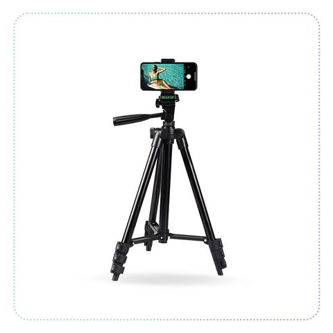 NA-3120 40 Inch Phone Tripod for Xiaomi HUAWEI iPhoen Smartphone with Wireless Remote Control and Cell Phone Holder for Live Streaming Universal Camera Lightweight Tripod Stand-ကင်မရာ/ဖုန်းတင်ရိုက် ဒေါက်ရှည်