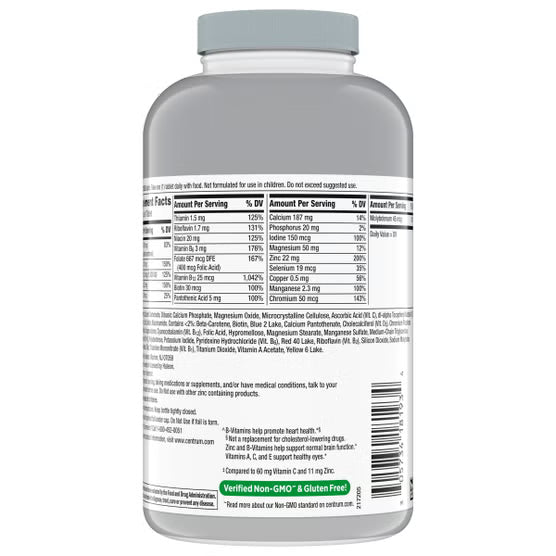Centrum Silver Adults 50+ Multivitamin, 325 Tablets