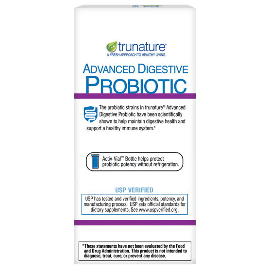 trunature Advanced Digestive Probiotic, 100 Capsules