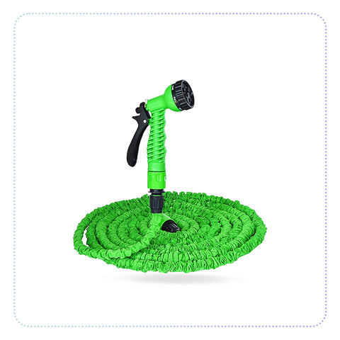 Garden Hose Pipe - ရေဖြန်းခေါင်းနဲ့ ဆွဲဆန့်လွယ်ရေပိုက်