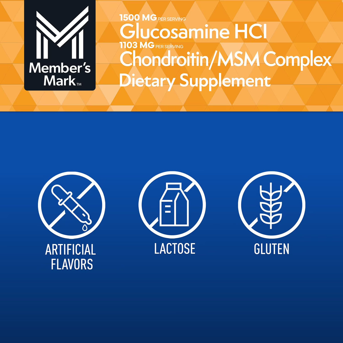 Member's Mark Extra Strength Glucosamine HCl and Chondroitin Sulfate Sodium Tablets, 340 ct.