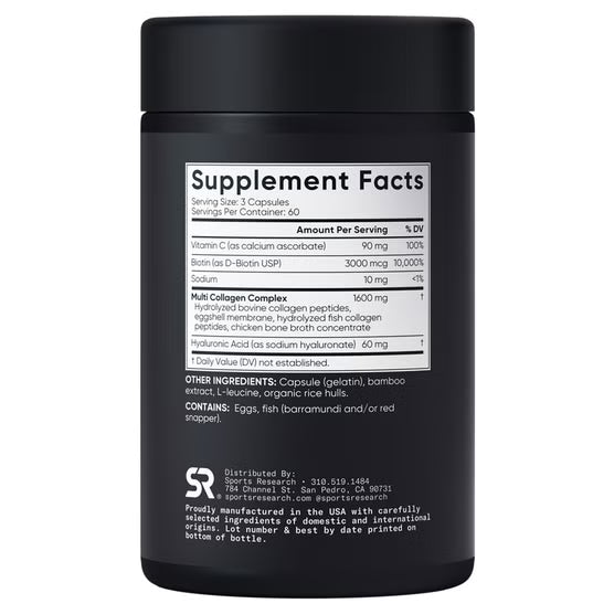 Sports Research Multi Collagen, 180 Capsules
