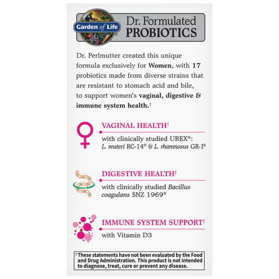Garden of Life Advanced Women's Daily Care Probiotic, 60 Capsules