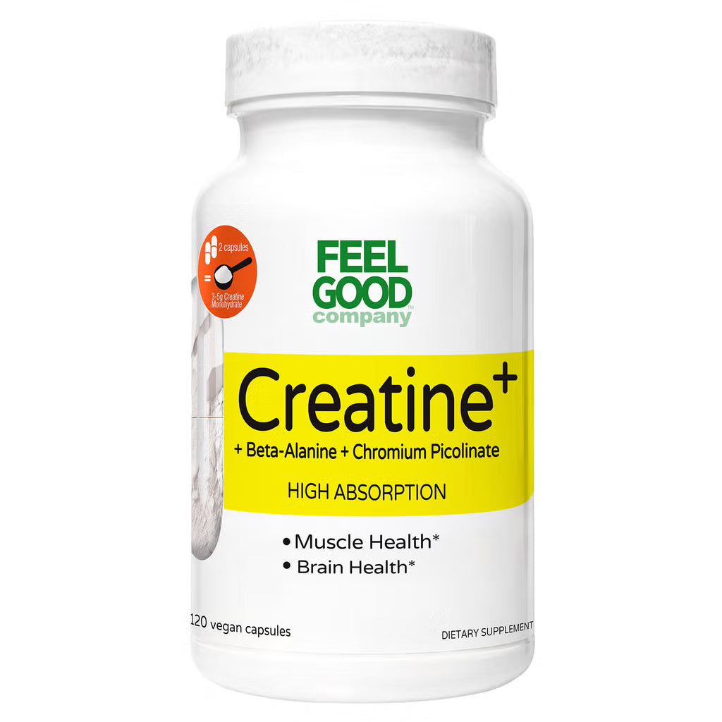 FEELGOOD Creatine+, 120 Vegan Capsules