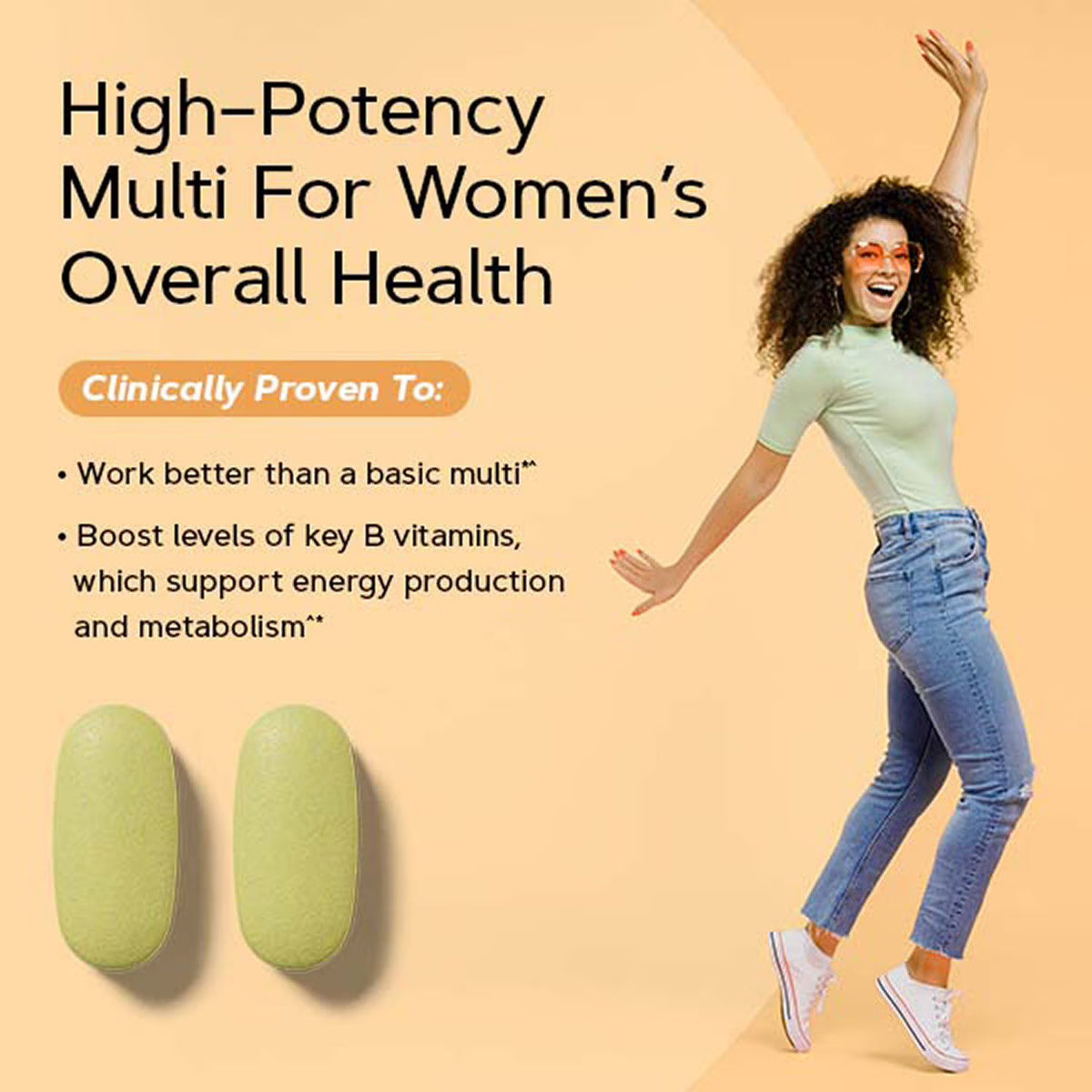 GNC Women's Mega Energy and Metabolism Multivitamin Tablets, 180 ct.