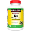 Kirkland Signature Extra Strength D3 50 mcg., 600 Softgels