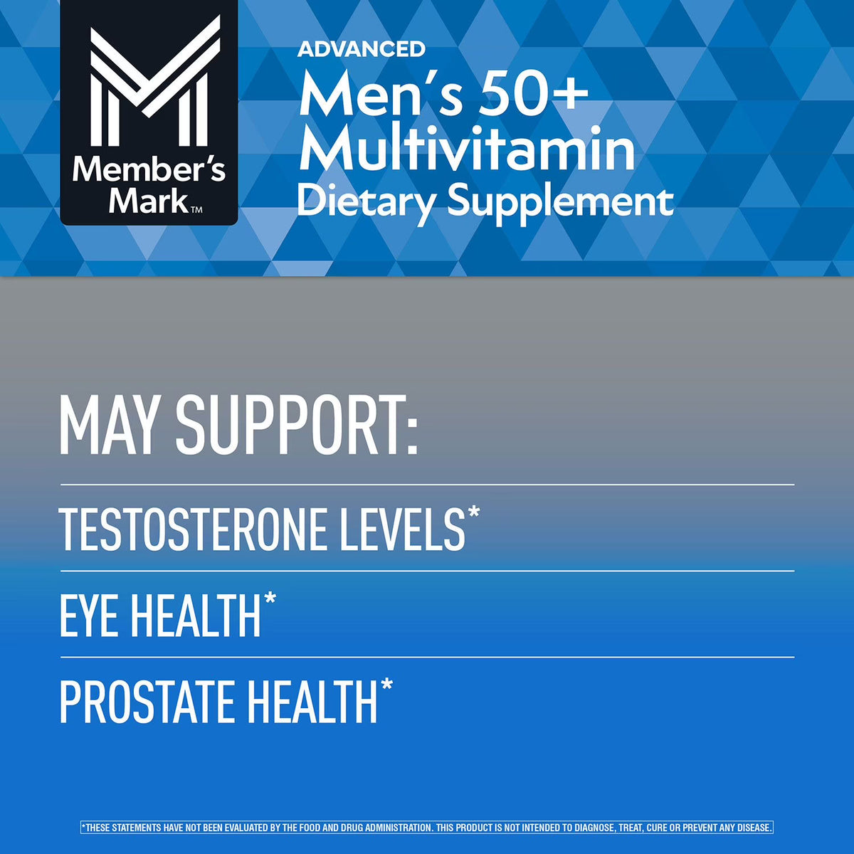 Member's Mark Advanced Men's 50+ Multivitamin Tablets, 275 ct.
