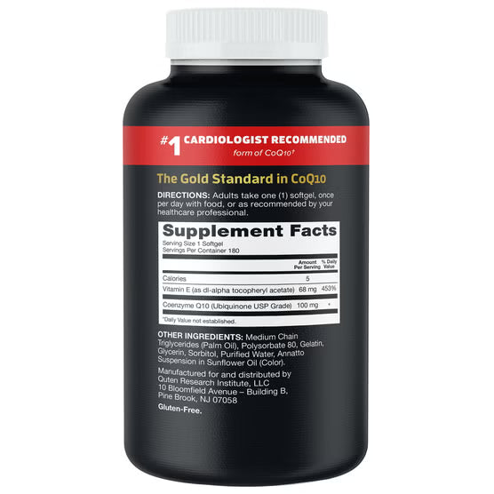 Qunol Ultra CoQ10 100 mg., 180 Softgels