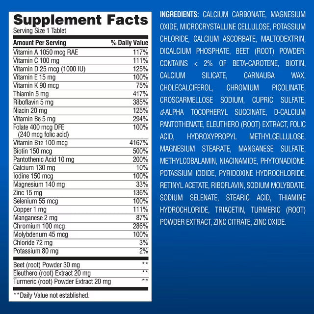 Member's Mark Advanced Men's Multivitamin Tablets, 275 ct.