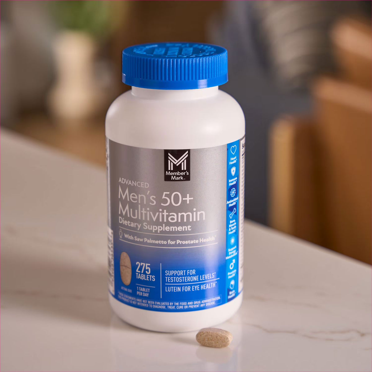 Member's Mark Advanced Men's 50+ Multivitamin Tablets, 275 ct.