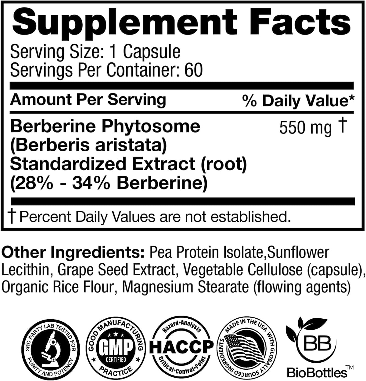 FEELGOOD Berberine Phytosome, 120 Vegan Capsules