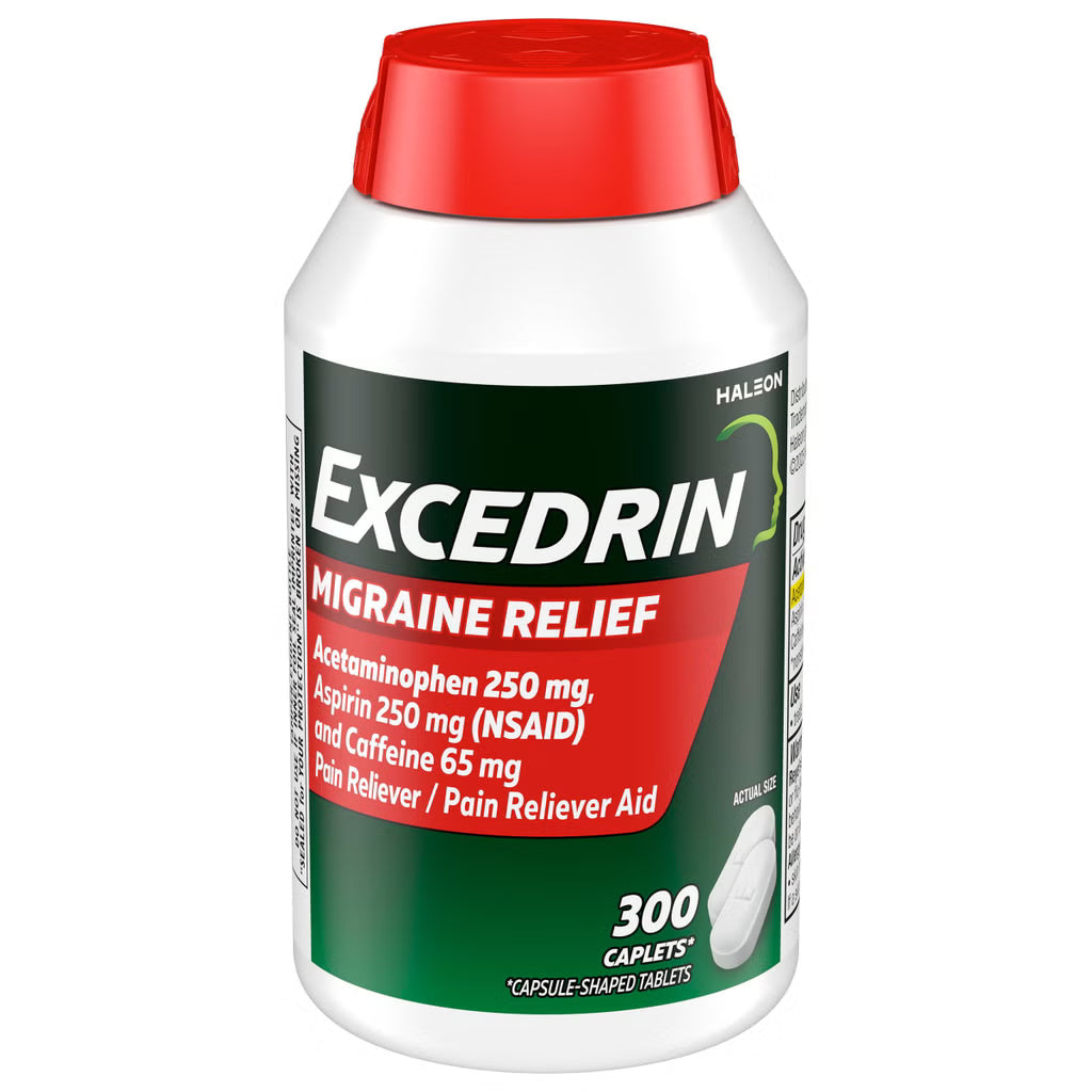 Excedrin Migraine for Migraine Relief, 300 Caplets