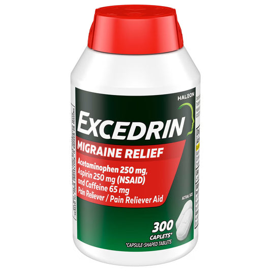 Excedrin Migraine for Migraine Relief, 300 Caplets