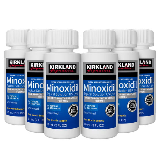 Kirkland Signature Hair Regrowth Treatment Extra Strength for Men, 5% Minoxidil Topical Solution, 2 fl oz, 1-Pack