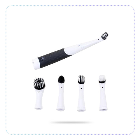 4 In 1 Supersonic Scrubber-ခေါင်း 4 မျိုးသုံး စက်ဘရက်ရှ်တံ