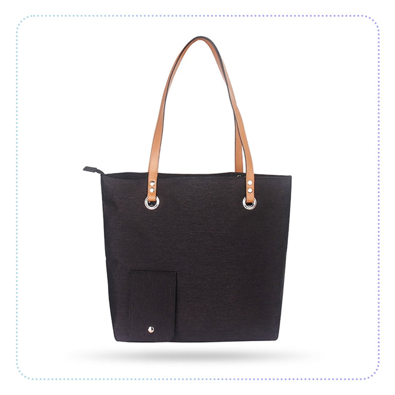 (Fancy) Wine Tote Bag With Hidden Dispenser-အပူ/အအေးခံအကန့်ပါ အစုံထည့်အိတ်