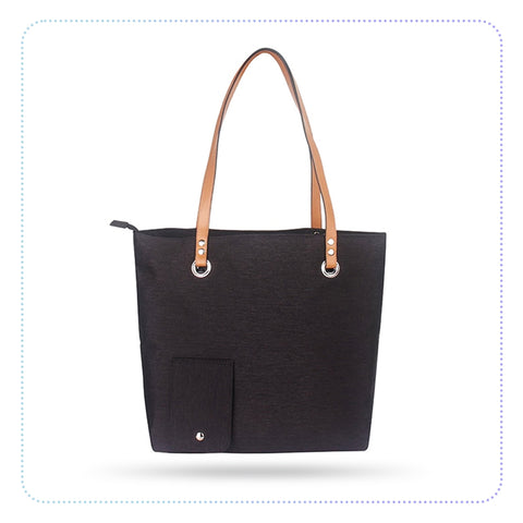 (Fancy) Wine Tote Bag With Hidden Dispenser-အပူ/အအေးခံအကန့်ပါ အစုံထည့်အိတ်