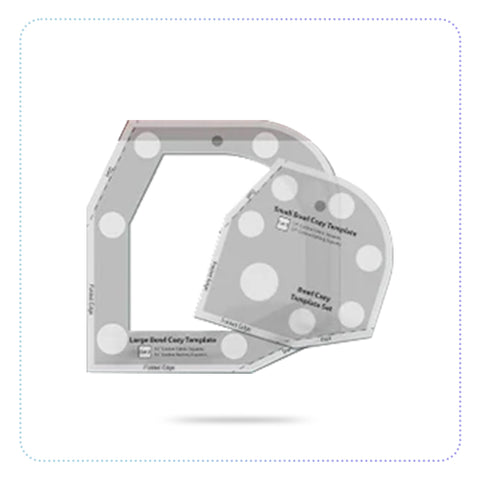 Bowl Cozy Template Cutting Ruler Set-အပူခံအိတ်လုပ်ဖြတ်ပေတံ