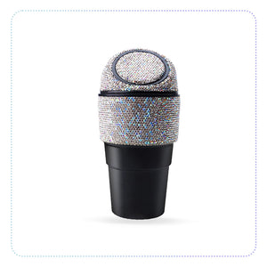 Elegant Rhinestone Car Trashbin-ကားသုံးအလှအမှိုက်ခွက်အသေး