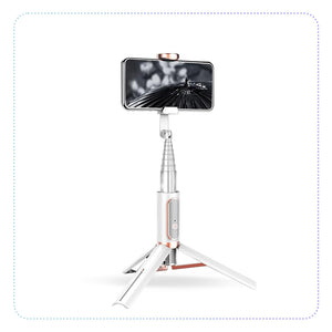 Retractable Monopod Selfie Stick-3 ချောင်းထောက် Selfie ရိုက်တံ