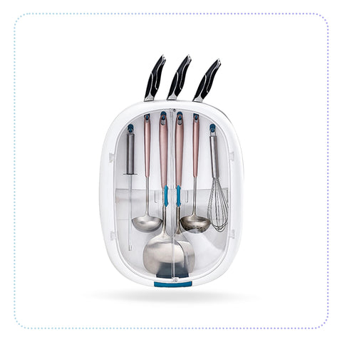 Kitchen Wall Hanging Rack-ဇွန်းရှည်ထည့် နံရံကပ်အံဘူး