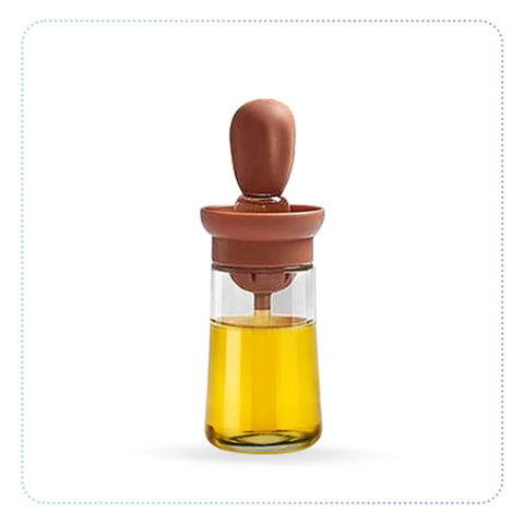 Kitchen Silicone Brush Head Brush Oil Bottle Type-နှိပ်လုံးဘရက်ရှ်ပါ ဆီစွတ်ဘူး