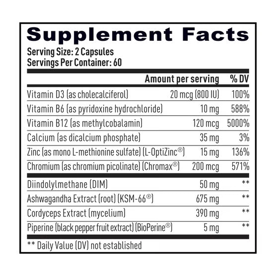 Weider Prime Testosterone Support, 120 Capsules