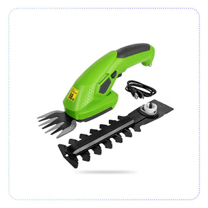 Cordless Grass Shear & Shrubbery Trimmer-2 ခေါင်းသုံး အပင်ရိတ်/ဖြတ်စက်