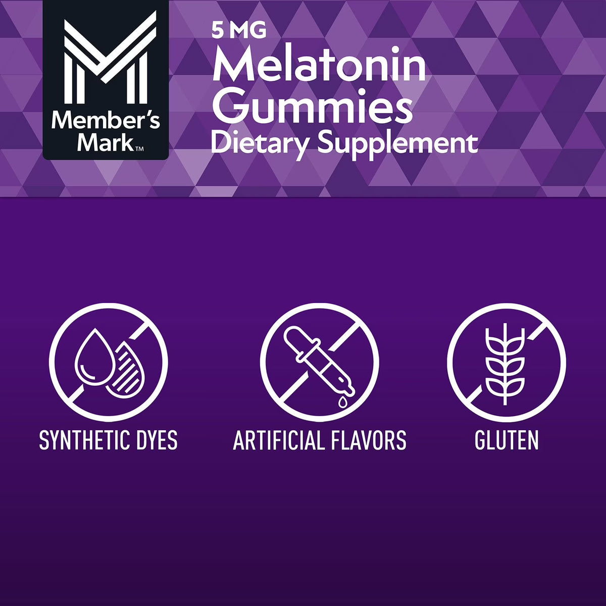 Member's Mark Melatonin Gummies, 5 mg, Strawberry, 200 ct.