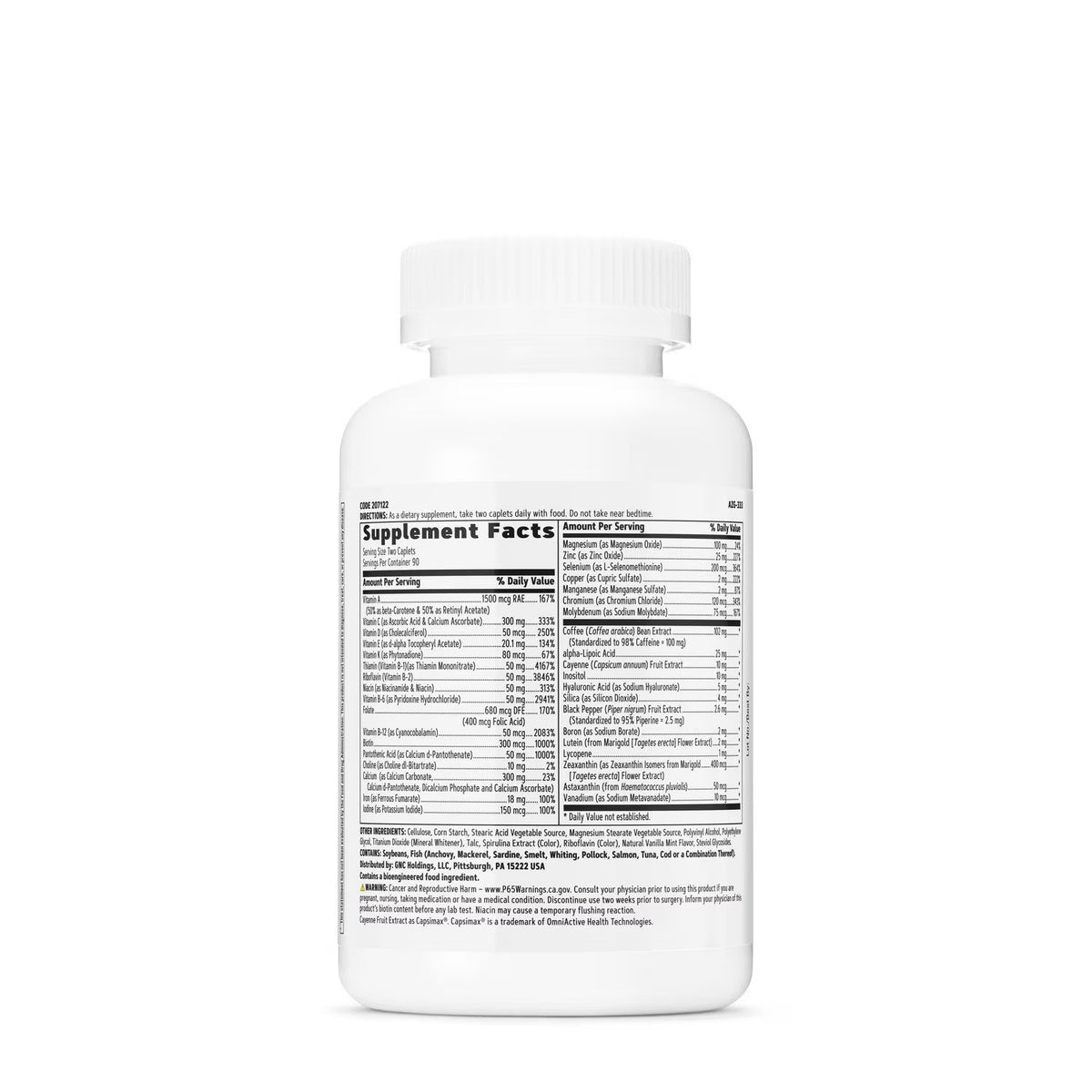 GNC Women's Mega Energy and Metabolism Multivitamin Tablets, 180 ct.