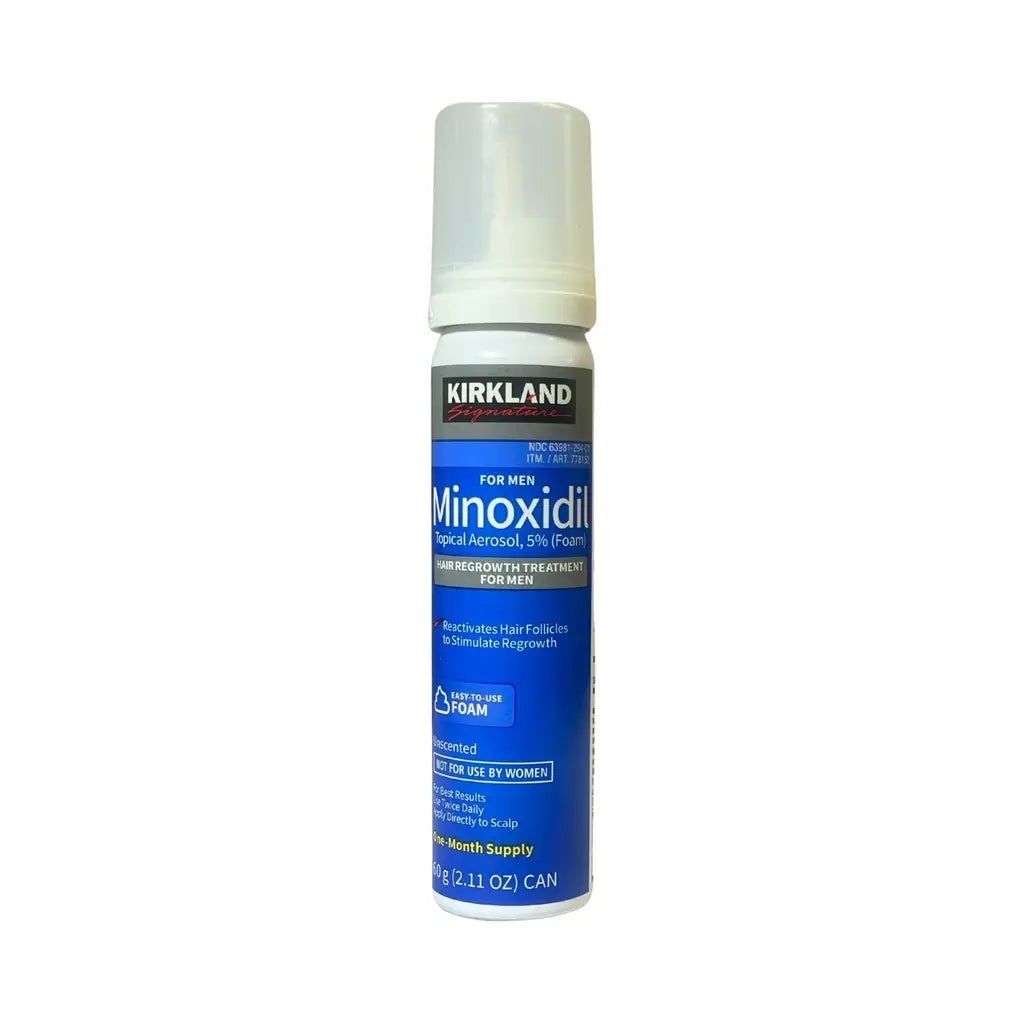 Kirkland Signature Hair Regrowth Treatment Minoxidil Foam for Men, 2.11 oz, 1-Pack
