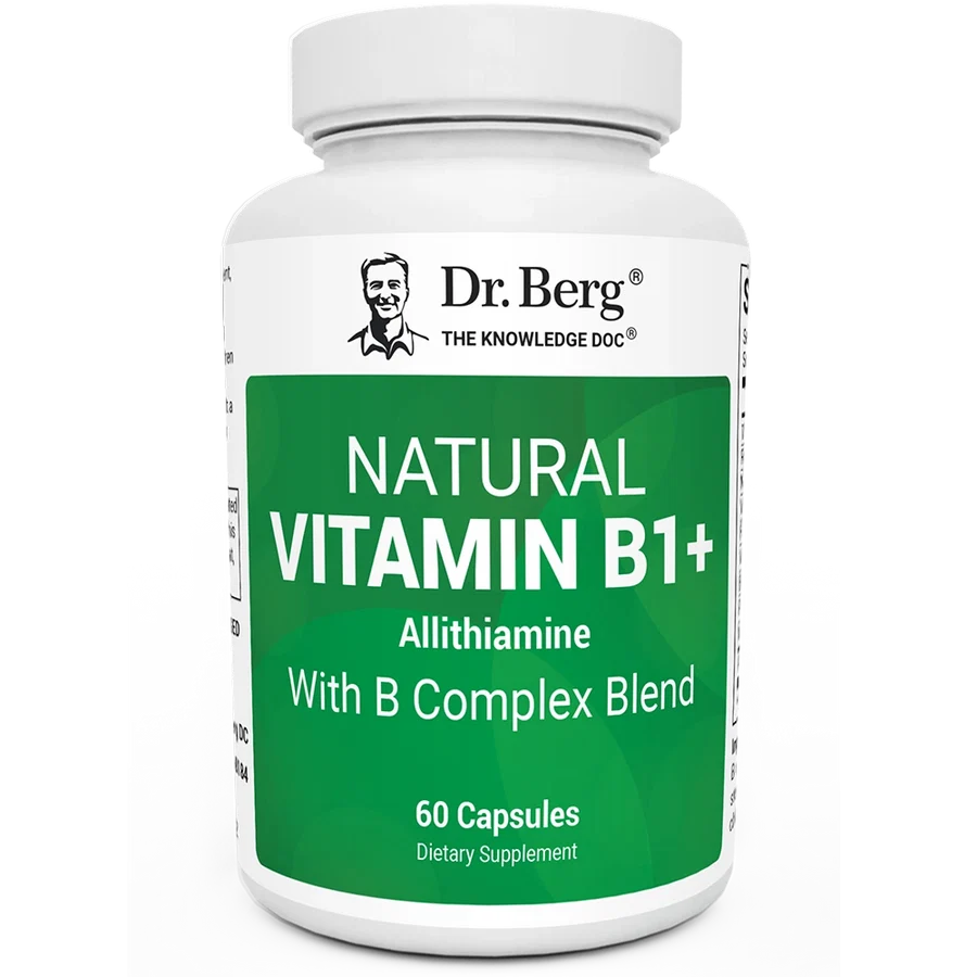 Natural Vitamin B1+ Allithiamine with B Complex Blend – 60 Capsules