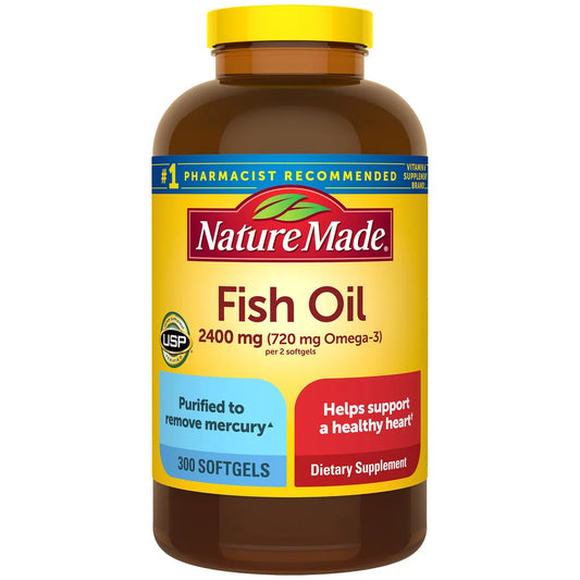 Nature Made Fish Oil 2400 mg, 300 Softgels