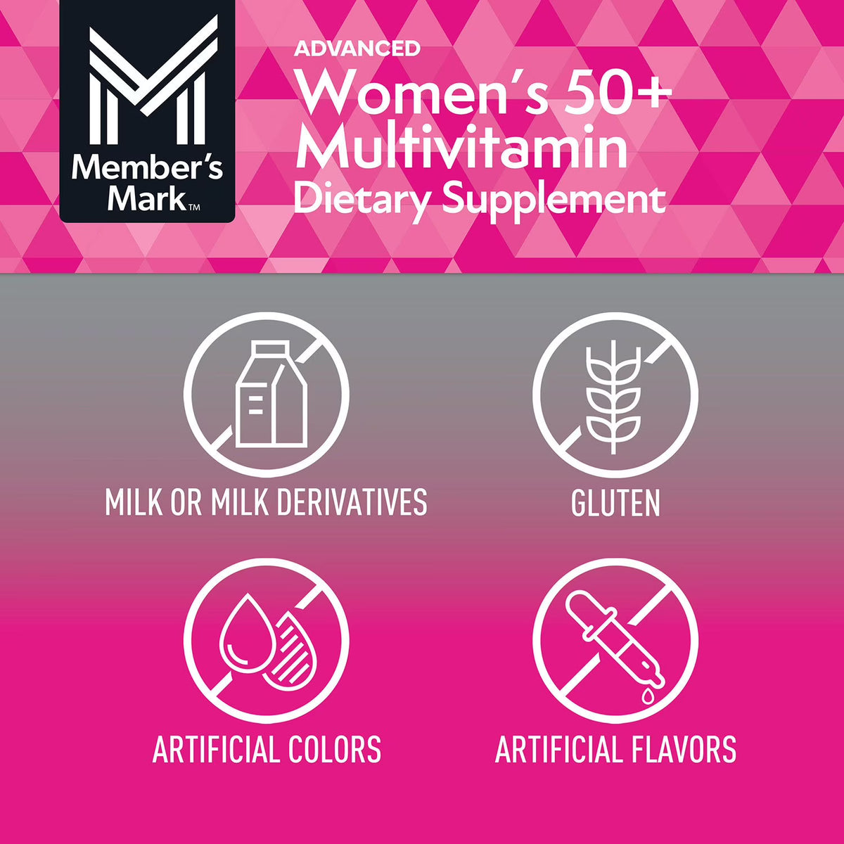 Member's Mark Advanced Women's 50+ Multivitamin Tablets, 275 ct.