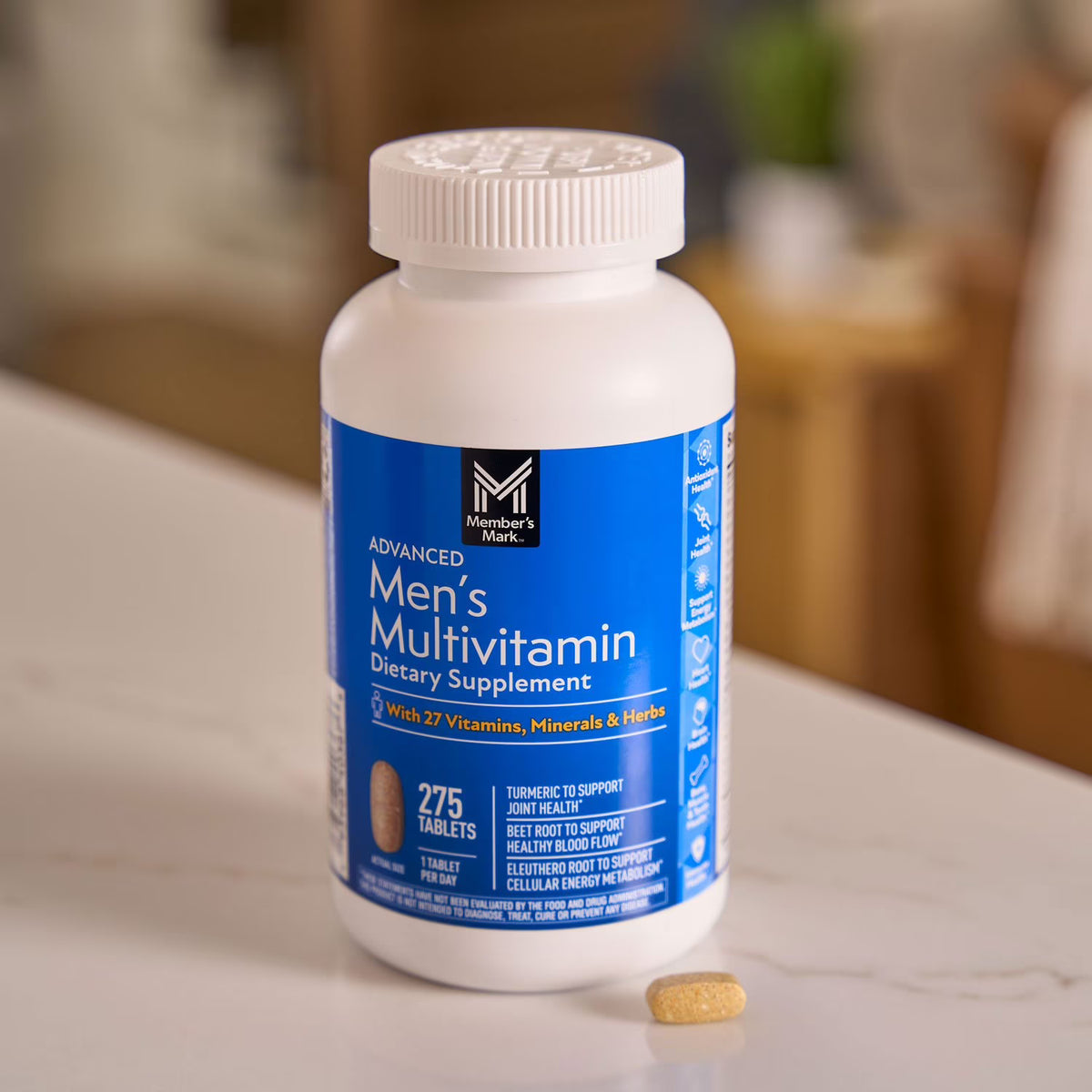 Member's Mark Advanced Men's Multivitamin Tablets, 275 ct.