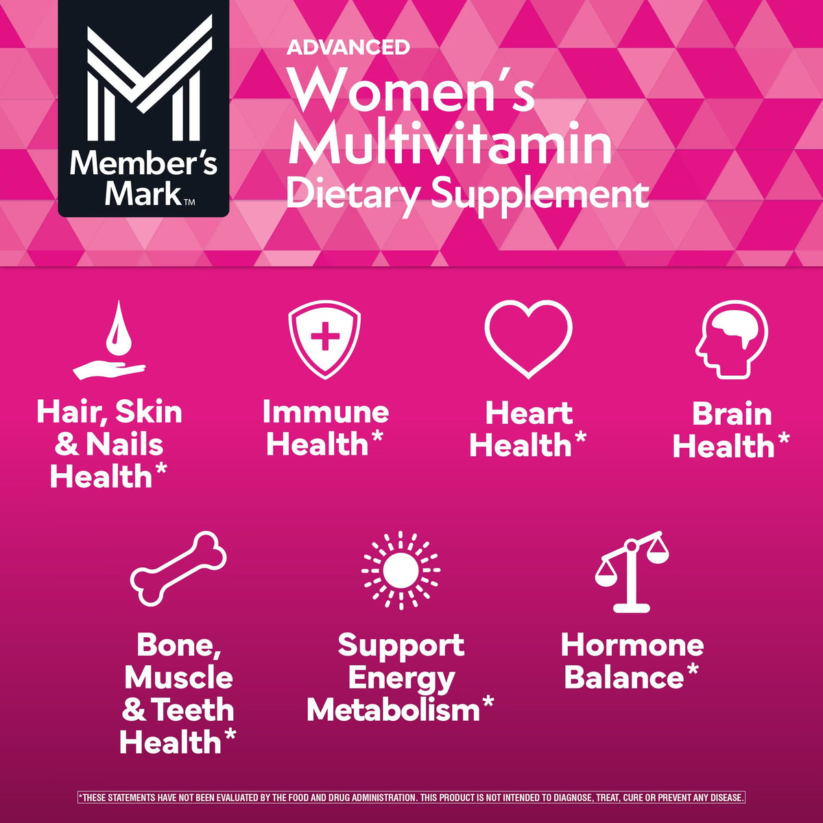 Member's Mark Advanced Women's Multivitamin Tablets, 275 ct.