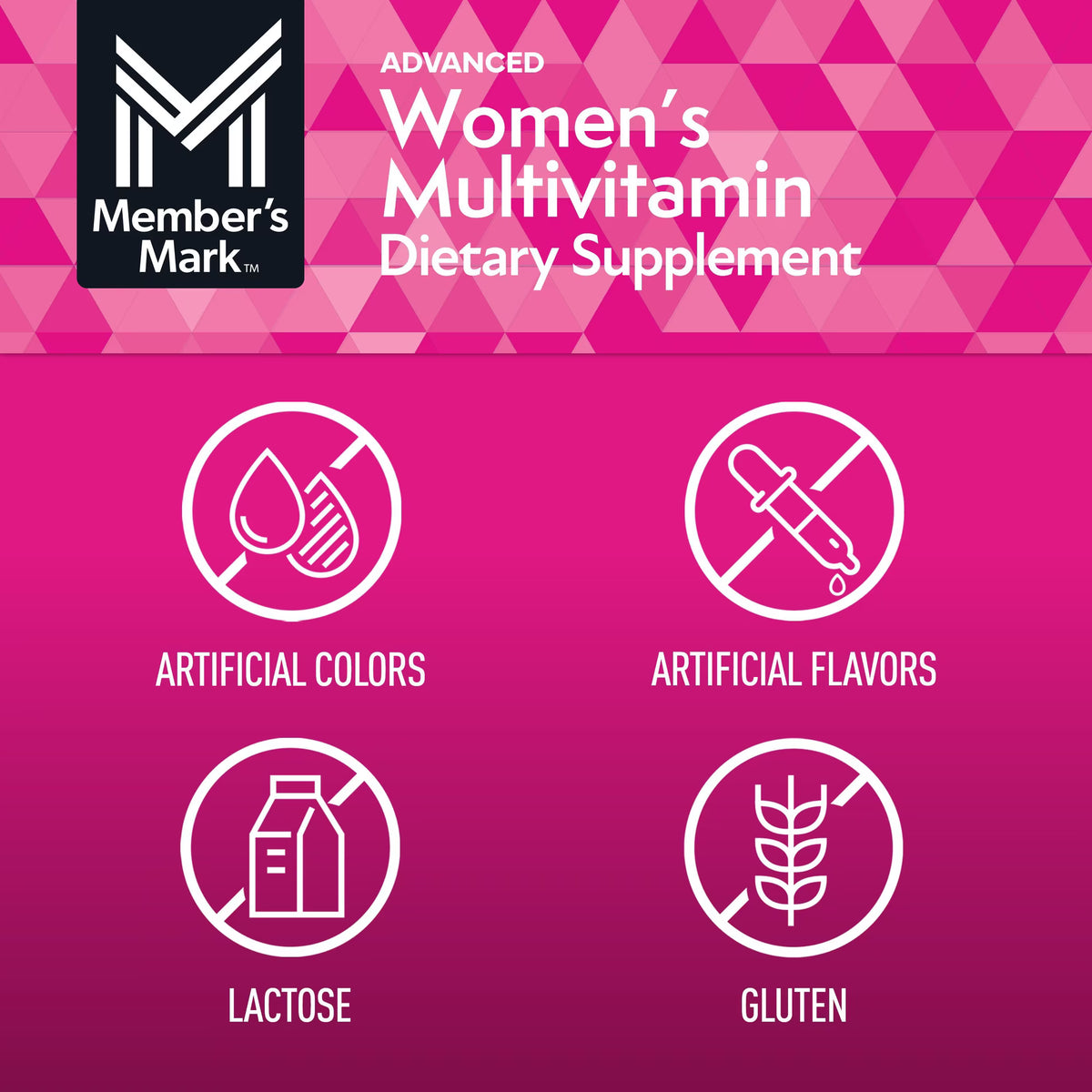 Member's Mark Advanced Women's Multivitamin Tablets, 275 ct.